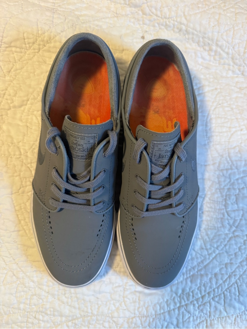 Nike Zoom Stefan Janoski Leather Cool Grey - Picture 2 of 8